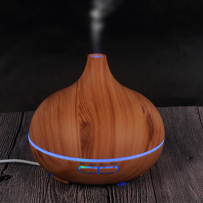 Diffuseur ZenAura™ 5-en-1 Bois Naturel