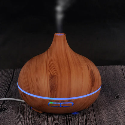 Diffuseur ZenAura™ 5-en-1 Bois Naturel