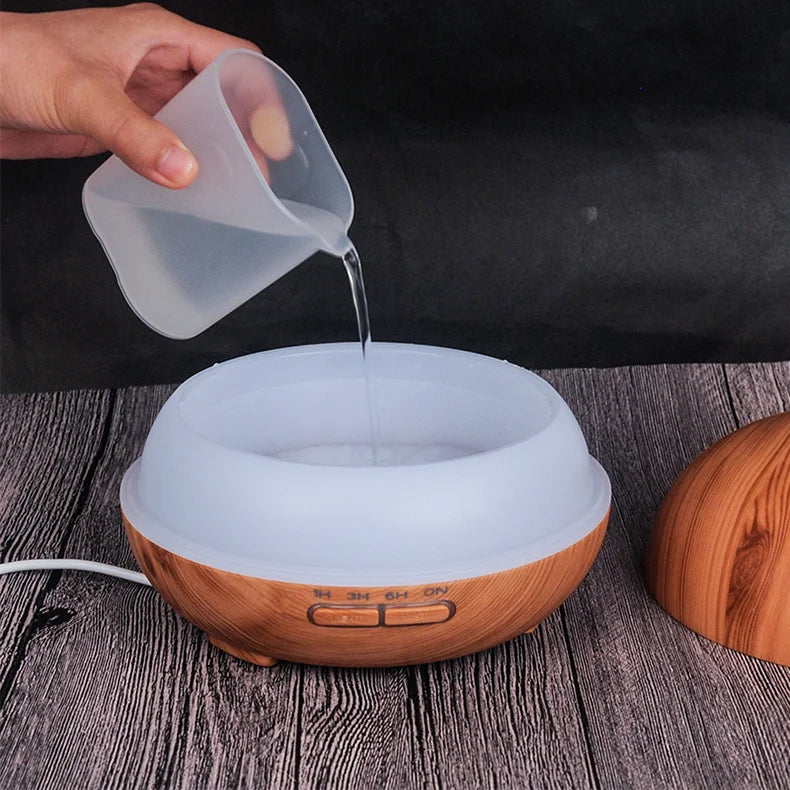 Diffuseur ZenAura™ 5-en-1 Bois Naturel