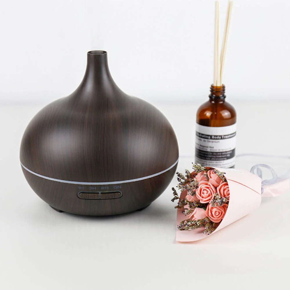 Diffuseur ZenAura™ 5-en-1 Bois Naturel